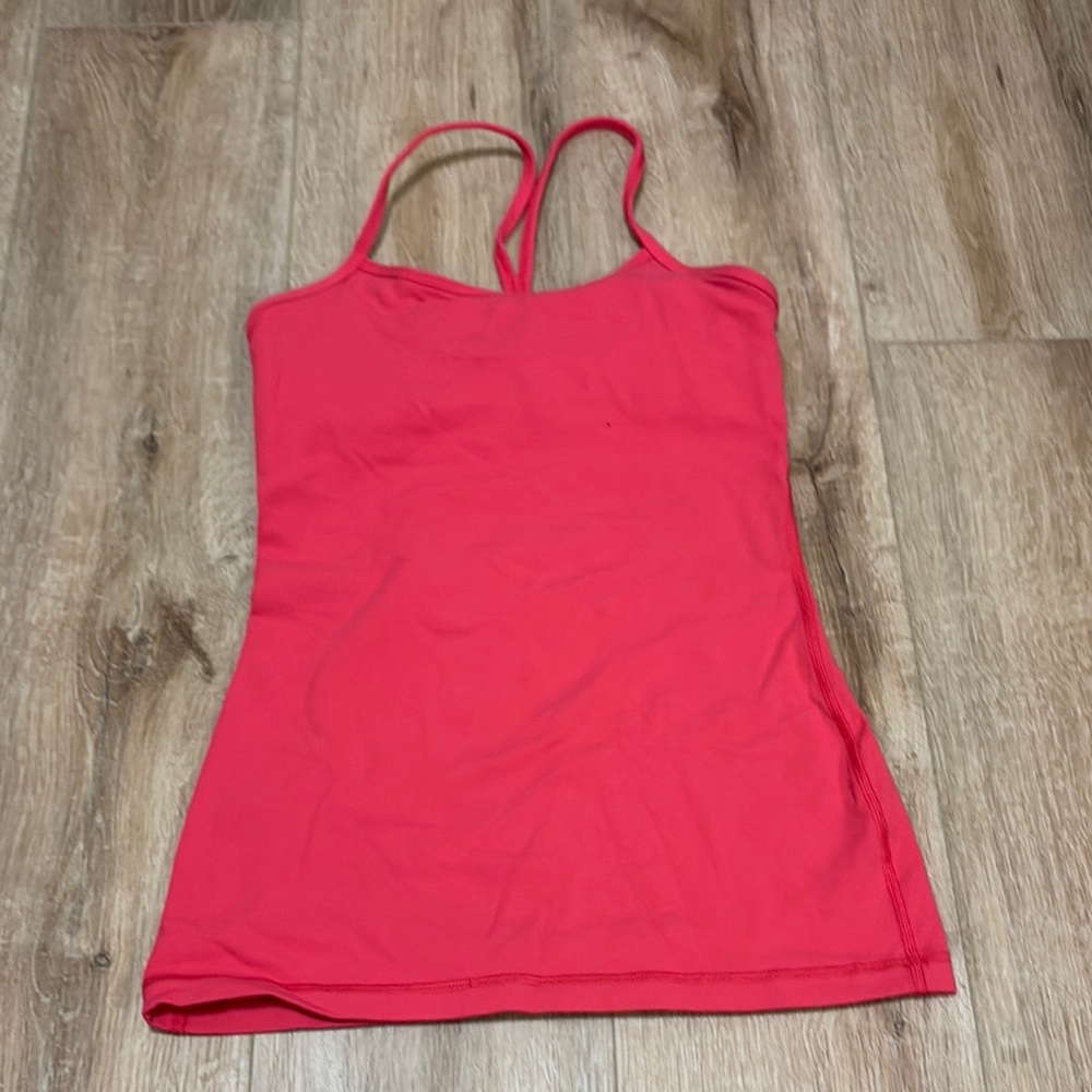 Lululemon Athletica Pink Fitted Sleeveless Camisole